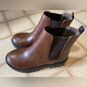 Brown ankle boots by Soda. Size 7.5.